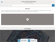 Tablet Screenshot of poojacraft.com